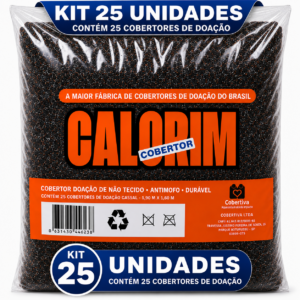 Kit 25 Cobertores Manta Casal para Doação — Aqueça Corações com Conforto e Solidariedade